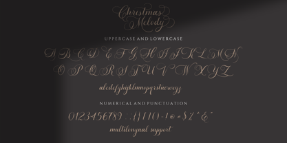 Christmas Melody Font Poster 10