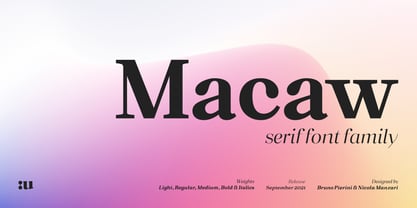 Macaw Font Poster 1