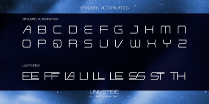Universe Font Poster 10