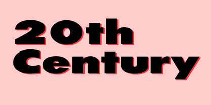20th Century ExtraBold Extended Fuente Póster 2