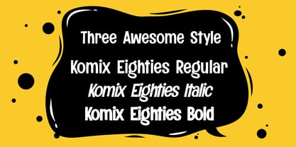 Komix Eighties Fuente Póster 3