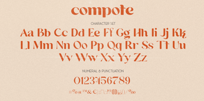 Compote Font Poster 5
