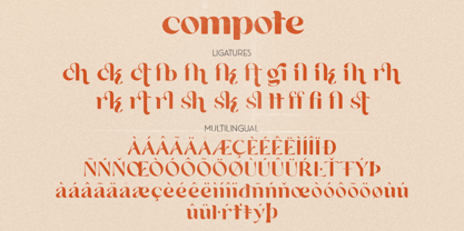 Compote Font Poster 9