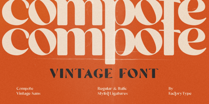 Compote Font Poster 1
