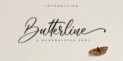 Butterline Font Poster 1