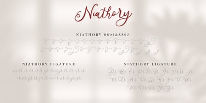 Niathory Font Poster 7