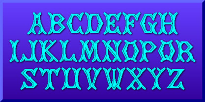 Cross Stitch Noble Font Poster 5