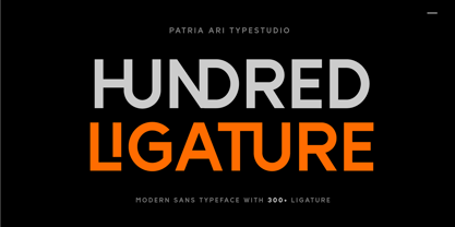 Hundred Ligature Fuente Póster 1