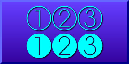 Display Digits Eight Font Poster 4