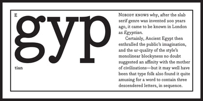 Bodoni Egyptian Pro Fuente Póster 8