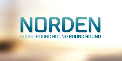 Norden Round Font Poster 1