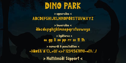 Dino Park Font Poster 6