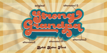 Strong Grandpa Font Poster 12
