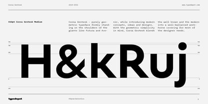 Corsa Grotesk Font Poster 2