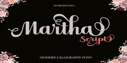 Martha Script Font Poster 1