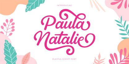 Paula Natalie Font Poster 1