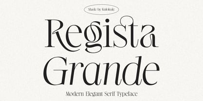 Regista Grande Font Poster 1
