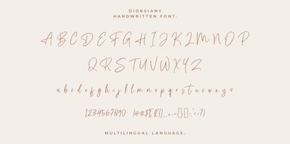 Dioksiany Font Poster 13