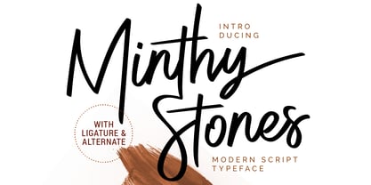 Minthy Stones Font Poster 1