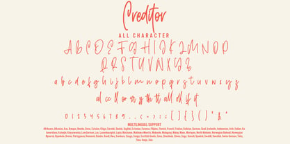 Creditor Font Poster 7