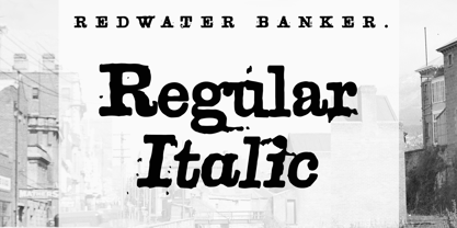 Redwater Banker Font Poster 2
