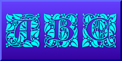 Ornate Initials Font Poster 3