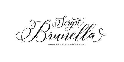 Brunella Script Fuente Póster 1