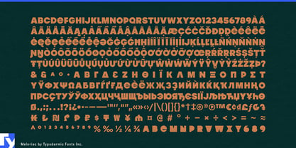 Meloriac Font Poster 7