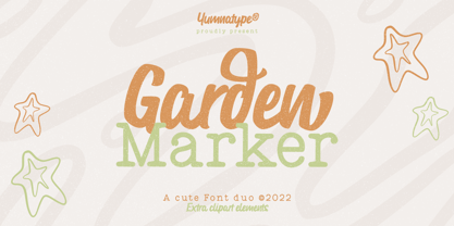 Garden Marker Font Poster 1