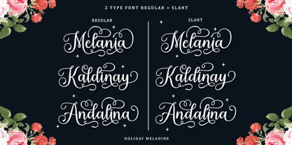 Holiday Meladine Font Poster 2