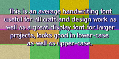 Average Handwriting Font Poster 5