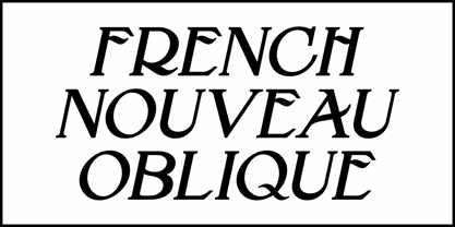 French Nouveau JNL Font Poster 4