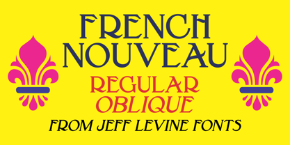 French Nouveau JNL Font Poster 1