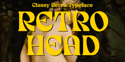 Retro Head Font Poster 1