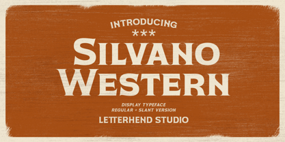 Silvano Western Font Poster 1