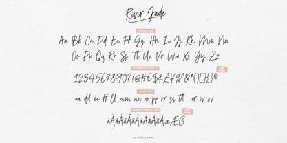 River Jade Font Poster 8