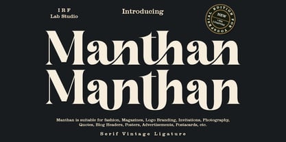 Manthan Font Poster 1