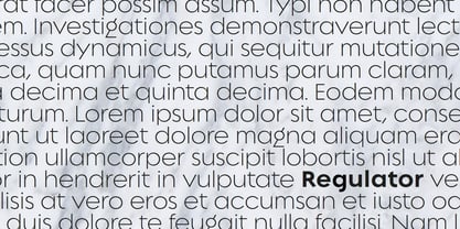 Regulator Nova Font Poster 5