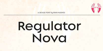Regulator Nova Font Poster 6