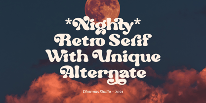 Nighty Font Poster 8