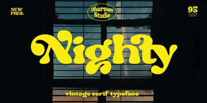 Nighty Font Poster 1