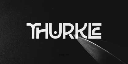 Thurkle Font Poster 1