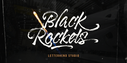 Black Rockets Font Poster 1