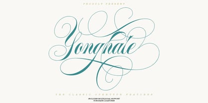 Yonghate Font Poster 1