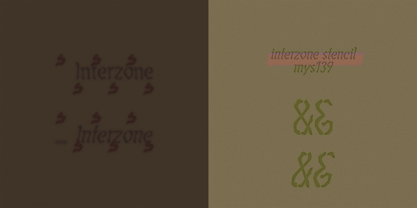 Interzone Font Poster 4