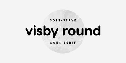 Visby Round CF Font Poster 1