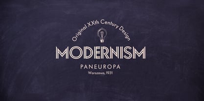 Paneuropa 1931 Font Poster 3