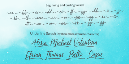 Abellaice Font Poster 7