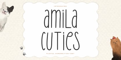 Amila Cuties Font Poster 1