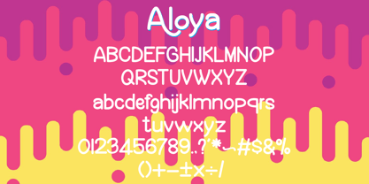 Aloya Font Poster 5
